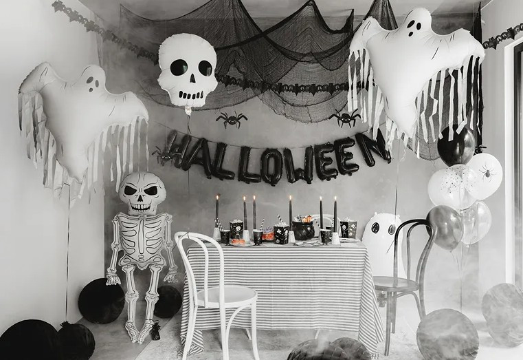 Balon foliowy Czaszka 36x41cm FB304 Halloween PartyDeco